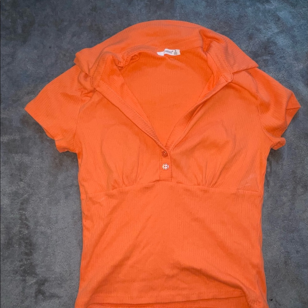 Orange mini shirt